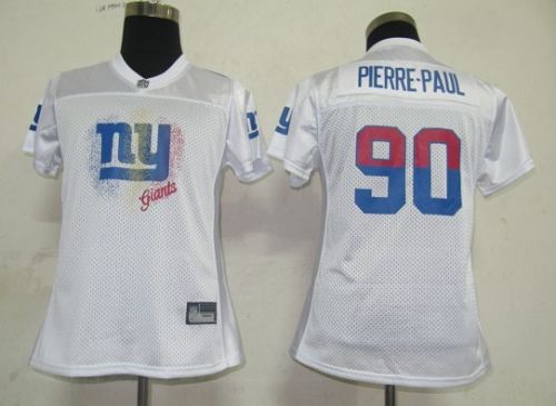 Giants #90 Jason Pierre-Paul White 2011 Women's Fem Fan NFL Jersey